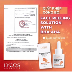 Combo Sáng Da Mờ Nám Lycos : Tinh chất Peel Da Lycos + Kem Nám Đêm Lycos - Xóa nhăn, nám tàn nhang