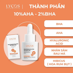 Combo Sáng Da Mờ Nám Lycos : Tinh chất Peel Da Lycos + Kem Nám Đêm Lycos - Xóa nhăn, nám tàn nhang
