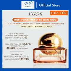 [MUA 1 ĐƯỢC 3] Kem Face Meso Tế Bào Gốc Pure Geneso Advanced Cream Lycos 20g: Sáng mịn, bật tone