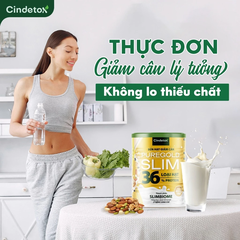 Sữa hạt giảm cân thuần chay Cindetox hộp 400gr gồm 36 loại hạt giúp giảm cân an toàn, tăng miễn dịch