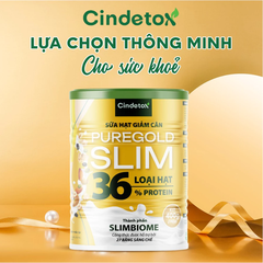 Sữa hạt giảm cân thuần chay Cindetox hộp 400gr gồm 36 loại hạt giúp giảm cân an toàn, tăng miễn dịch