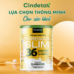 Sữa hạt giảm cân thuần chay Cindetox hộp 400gr gồm 36 loại hạt giúp giảm cân an toàn, tăng miễn dịch