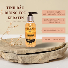 Tinh dầu Keratin Algo tái tạo cấu trúc tóc Precious Essence: Phục hồi Keratin, ngừa khô xơ, gãy rụng