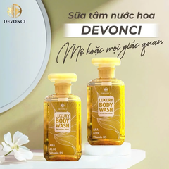 Sữa tắm nước hoa Devonci 300ml - An Lành cho cả Mẹ và Bé: Dưỡng mềm da, lưu hương nước hoa