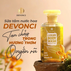 Sữa tắm nước hoa Devonci 300ml - An Lành cho cả Mẹ và Bé: Dưỡng mềm da, lưu hương nước hoa
