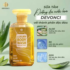 Sữa tắm nước hoa Devonci 300ml - An Lành cho cả Mẹ và Bé: Dưỡng mềm da, lưu hương nước hoa