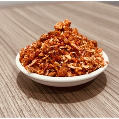 Muối Tép Ngoại Làm, Muối tôm sấy khô : Tép, Muối nguyên chất. Vừa vị không mặn không cay. Ăn kèm trái cây
