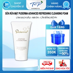 [Chính hãng] Sửa Rửa Mặt Cao Cấp Hàn Quốc PUDERMA ADVANCED REFRESHING CLEANSING FOAM 120ml.