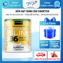 Sữa hạt giảm cân thuần chay Cindetox hộp 400gr gồm 36 loại hạt giúp giảm cân an toàn, tăng miễn dịch