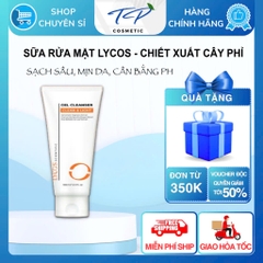 Gel Rửa Mặt Lycos Clean & Light, Sữa rửa mặt Lycos cây phỉ phù hợp da dầu mụn : Sáng da, sạch mụn