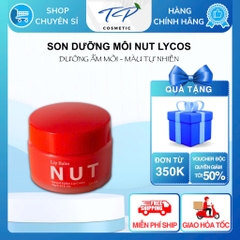 SON NUT LYCOS có màu - Son Dưỡng Môi Lycos căng mọng, dưỡng ẩm, mờ thâm, cải thiện nứt nẻ. 10g