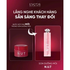 SON NUT LYCOS có màu - Son Dưỡng Môi Lycos căng mọng, dưỡng ẩm, mờ thâm, cải thiện nứt nẻ. 10g