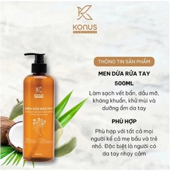 Men Dừa Rửa Tay Thiên Nhiên Konus Homecare 500ml – Lên Men Tự Nhiên, Dịu Da, Không Gây Khô Tay