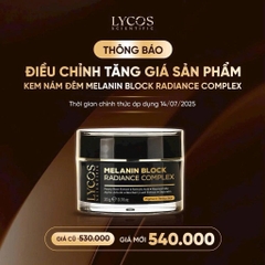 Kem Nám Đêm MELANIN BLOCK LYCOS, Kem Nám Lycos: giảm thâm nám tàn nhang, dưỡng trắng da
