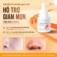 [Nâng cấp] Peel Da Lycos 10% AHA 2% BHA 10% Lactic acid – Thu Nhỏ Chân Lông, Sáng Da,Tẩy Tế Bào Chết