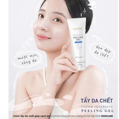 Tẩy Da Chết COSOM INTENSIVE PEELING GEL Hàn Quốc: Loại bỏ tế bào chết, giúp hấp thụ mỹ phẩm tốt hơn.
