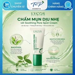 Kem Chấm Mụn Lycos Soothing Pore Spot Cream 10g – Giảm Mụn, Ngừa Thâm, Nhanh Gom Cồi Mụn.