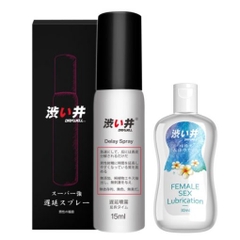 Combo 1 : Mua Xịt Kéo Dài Thời Gian 30ml + 1 Gel Bôi Trơn Nha Đam 30ml