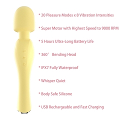 Máy Rung Bông Hồng Vàng - Blossom Yellow Magic Wand