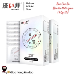 [Hộp 12 cái] Bao Cao Su Kéo Dài Thời Gian – Love Extend Delay Condoms 800mg gel