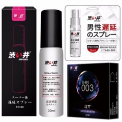 Combo 4: Mua 2 Chai Xịt Kéo Dài Thời Gian 30+5ml Tặng Bao Cao Su Siêu Mỏng 0.03mm (hộp 3c)