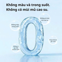 [Vỉ 3v] bao Cao Su Siêu Mỏng 001mm Delay Xanh Hồng 1000mg Gel