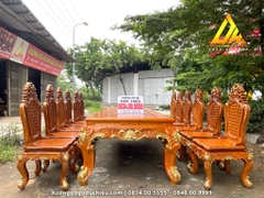 Bàn Ăn Dát Vàng 12 Ghế Louis(Bán về Thanh Hoá)
