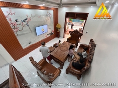 Bộ 6 món Gõ Đỏ phun màu hạt dẻ(Bán về Đông Anh HN)