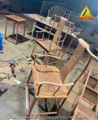 Bàn Họp Bàn Ăn Nguyên Khối 18 Ghế Tai Quan