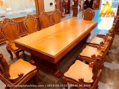 Bàn Ăn 10 Ghế Nguyên Khối