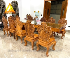 Bộ Bàn Ăn 12 Ghế Nguyên Khối(Hưng Yên)