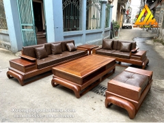 Bộ Sofa zito Đùi Gà (Phun màu óc chó nhạt)