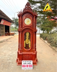 Đồng Hồ Cây 2m5 Mặt Đồng Cao Cấp(Hương Đá)