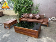Combo Sofa sồi nhỏ + kệ tivi