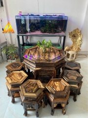 Bộ Trống Gỗ Mun Hoa