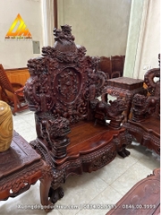 Bộ Rồng Bảo Đỉnh gỗ Cẩm Lai Lào