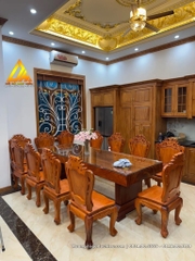 Combo Hoàng Gia+Kệ Tivi+Bàn Ăn tân cổ điển