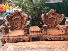 Bộ Cửu Long Bát Mã gỗ gõ đỏ