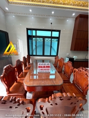 Bàn Ăn Nguyên Khối 10 Ghế(Bán về Bắc Giang)