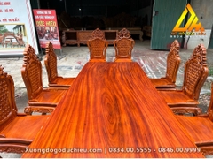Bộ Bàn Ăn 12 Ghế 3m2 x 1m (Nguyên Khối bán về Nam Định)