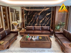 Combo Sofa chân thuyền + Kệ Tivi