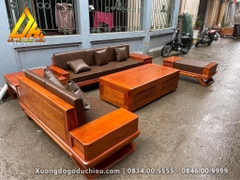 Bộ Sofa chân thuyền Gỗ Hương Đá