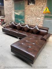 Sofa đệm mút da bò(Phú Quốc)