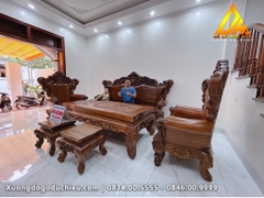 Bộ 6 món Gõ Đỏ phun màu hạt dẻ(Bán về Đông Anh HN)