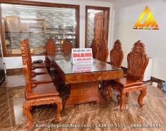 Bàn Ăn Nguyên Khối 10 Ghế (Bán về Hà Nội)