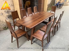 Bộ Bàn Ăn 10 ghế gỗ Óc Chó(Bán về Việt Trì Phú Thọ)