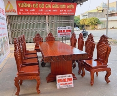 Bộ Bàn Ăn 10 Ghế Nguyên Khối(Bán Về Gia Lâm HN)