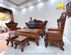 Bộ 6 món Gõ Đỏ phun màu hạt dẻ(Bán về Đông Anh HN)