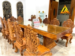 Bộ Bàn Ăn 12 Ghế Nguyên Khối(Hưng Yên)