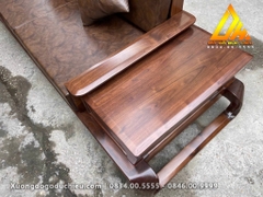 Bộ Sofa Chân Xoắn gỗ óc chó nhập khẩu